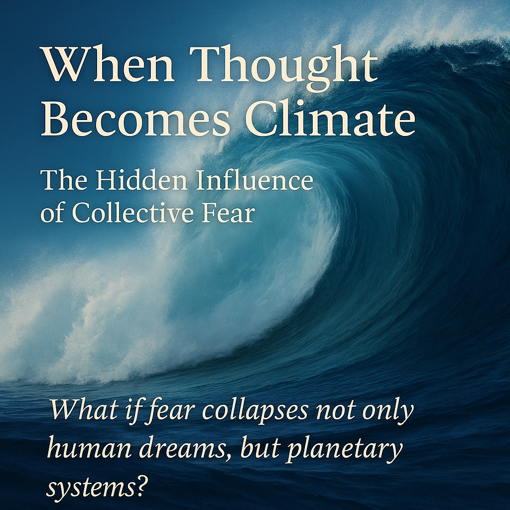 Tsunami wave and climate message